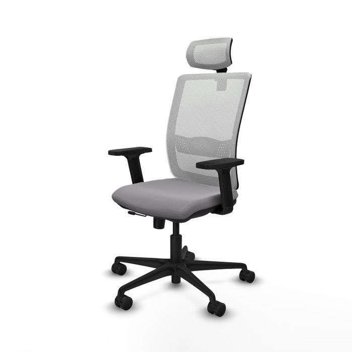 PIQUERAS Y CRESPO Silla de oficina Haches Gris y Blanco PIQUERAS Y CRESPO Silla de oficina Haches Gris y Blanco