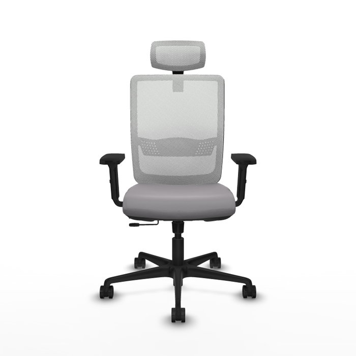 PIQUERAS Y CRESPO Silla de oficina Haches Gris y Blanco PIQUERAS Y CRESPO Silla de oficina Haches Gris y Blanco