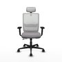 PIQUERAS Y CRESPO Silla de oficina Haches Gris y Blanco