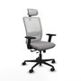 PIQUERAS Y CRESPO Silla de oficina Haches Gris y Blanco