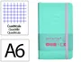Antartik Cuaderno A6 Tapa Dura Hojas Cuadriculadas Rosa y Turquesa 100 Hojas 80gr FSC