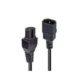 LINDY 30403 Cable de transmisión IEC C14 a IEC C15, 5 m, Negro