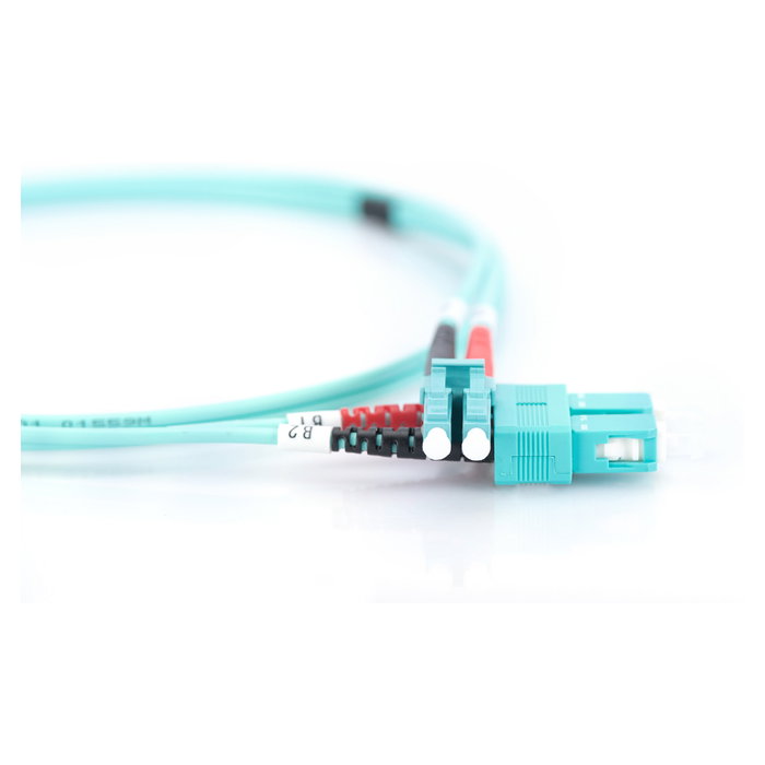 Digitus Cable de conexión de fibra óptica LC a SC Multimode OM3 1m