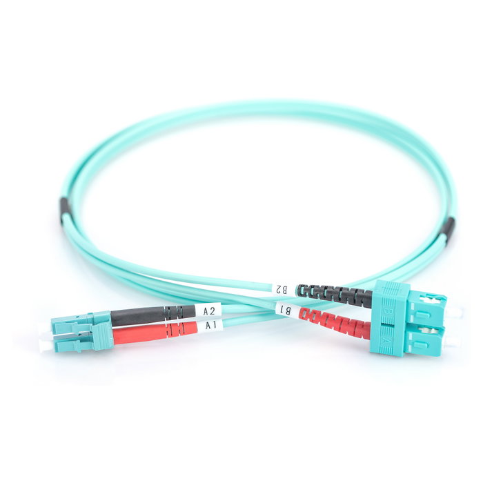 Digitus Cable de conexión de fibra óptica LC a SC Multimode OM3 1m