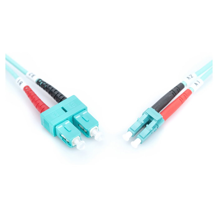 Digitus Cable de conexión de fibra óptica LC a SC Multimode OM3 1m