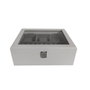 DKD Home Decor Joyero de MDF Lacado Blanco 22x19x8,5 cm