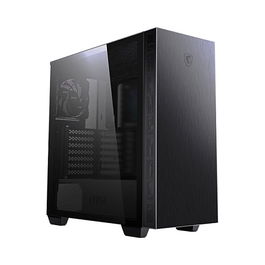 MSI MPG Sekira 100P Torre Midi ATX PC Gaming Aluminio Negro con 4 Ventiladores ARGB, Ventana de Cristal Templado, Soporte para Fuente de 25 cm y Gráficas de 34 cm