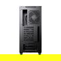 MSI MPG Sekira 100P Torre Midi ATX PC Gaming Aluminio Negro con 4 Ventiladores ARGB, Ventana de Cristal Templado, Soporte para Fuente de 25 cm y Gráficas de 34 cm