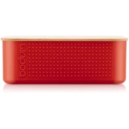Bodum Panera 11740-04 Modelo pequeño Tapa de bambú Roja
