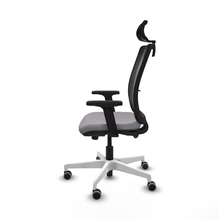 PIQUERAS Y CRESPO Silla de oficina Haches con mecanismo Sincro/Traslack Gris y Negro