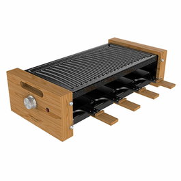 Plancha de Cocina Cecotec Cheese&Grill 8200 Wood Black 1200 W