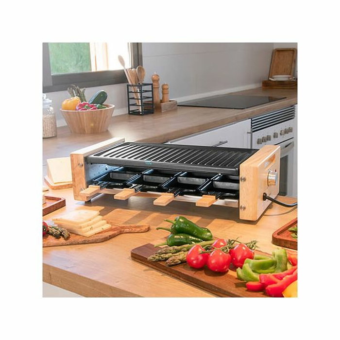 Plancha de Cocina Cecotec Cheese&Grill 8200 Wood Black 1200 W Plancha de Cocina Cecotec Cheese&Grill 8200 Wood Black 1200 W