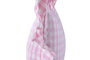 DKD Home Decor Cojín de Algodón Reciclado Rosa con Volantes Vichy 50x30 cm