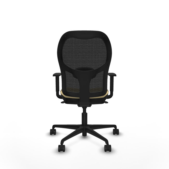 PIQUERAS Y CRESPO Silla de oficina Jorquera Sincro Crema y Negro PIQUERAS Y CRESPO Silla de oficina Jorquera Sincro Crema y Negro