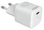 Celly UCTC1USBC20WWH - Cargador de Pared Ultracompacto 20W, 1 Puerto USB-C, Blanco, Universal, 110-240V