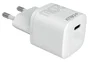Celly UCTC1USBC20WWH - Cargador de Pared Ultracompacto 20W, 1 Puerto USB-C, Blanco, Universal, 110-240V