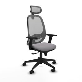 PIQUERAS Y CRESPO Silla de oficina Cilanco Gris con mecanismo Sincro