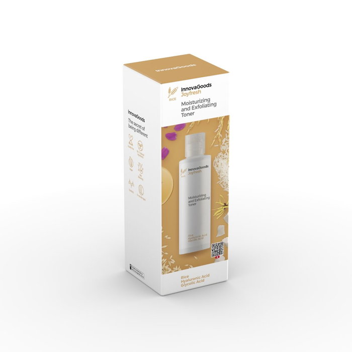 Pack Sauna Facial Eléctrica, Gel Limpiador Facial Rice Joypure 200 ml y Tónico Facial Rice Joyfresh 150 ml InnovaGoods