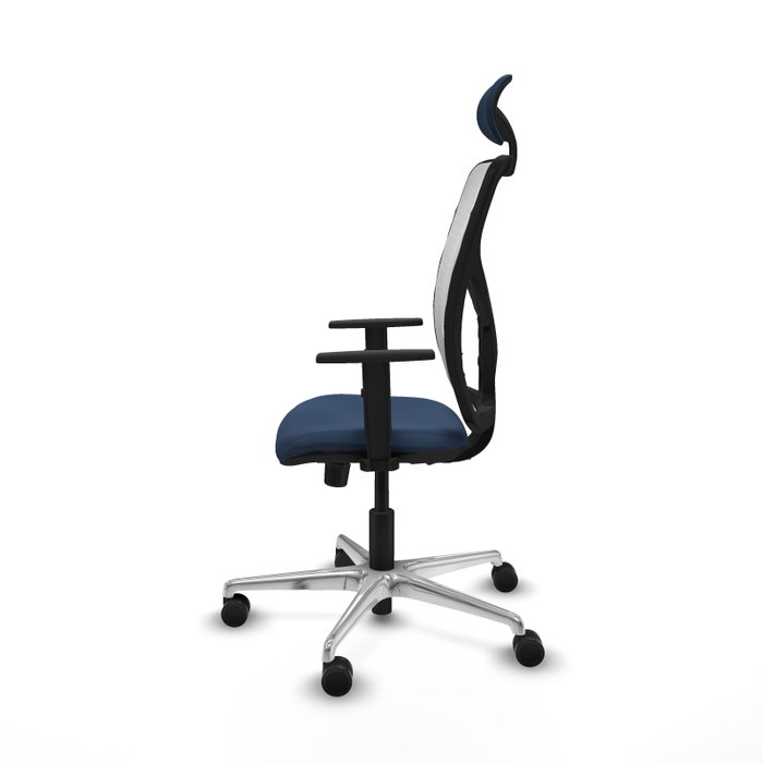 PIQUERAS Y CRESPO Silla de oficina Motilla con mecanismo Sincro, Azul marino y Blanco PIQUERAS Y CRESPO Silla de oficina Motilla con mecanismo Sincro, Azul marino y Blanco