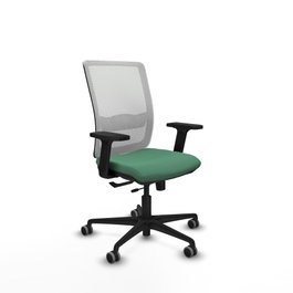 PIQUERAS Y CRESPO Silla de oficina Haches Verde esmeralda y Blanco
