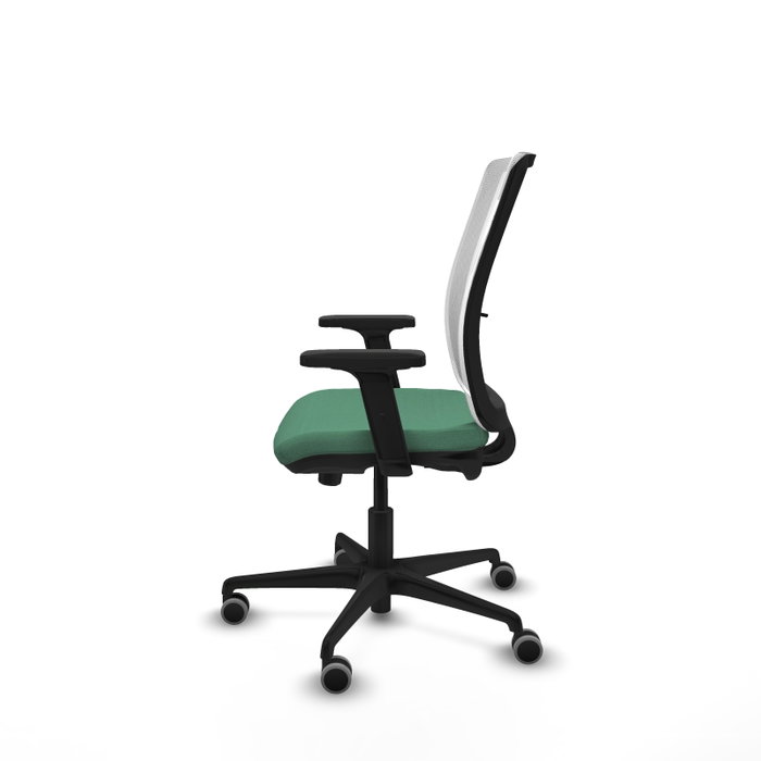 PIQUERAS Y CRESPO Silla de oficina Haches Verde esmeralda y Blanco