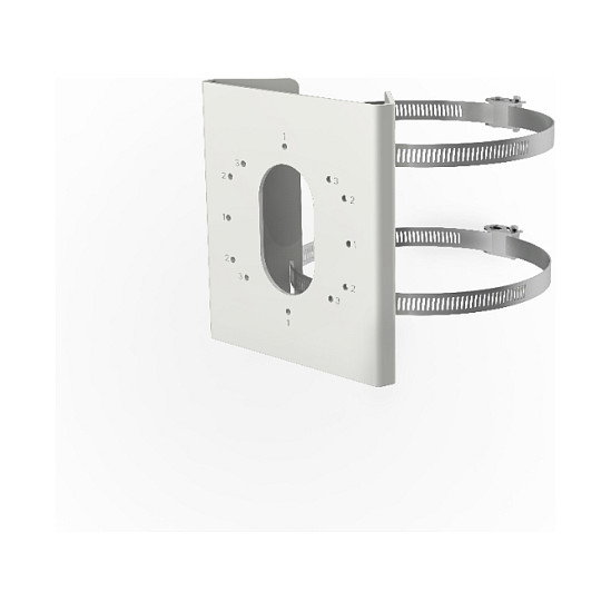 Hikvision DS-1275ZJ-S-SUS Soporte a poste Blanco en Acero Inoxidable
