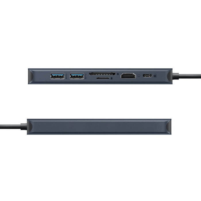 Targus HyperDrive HD4003GL Hub USB-C 7 en 1 con HDMI 4K 60Hz y 100W PD, Azul
