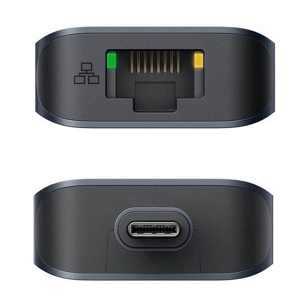 Targus HyperDrive EcoSmart Gen.2 HD4003GL - Concentrador USB-C con 100W PD, 2 puertos USB 3.2, HDMI 2.0 4K 60Hz, Gigabit Ethernet, lector de tarjetas, color azul