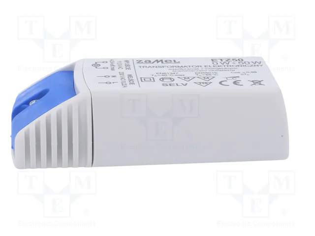 ZAMEL Transformador Electrónico 50VA 230VAC/11,5V ETZ50