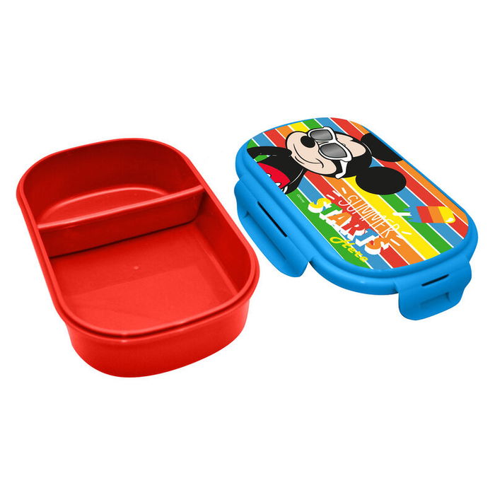 Kids Licensing Sandwichera + cubierto Mickey Disney 22x16x7cm