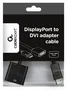 Gembird Adaptador DisplayPort Macho a DVI Hembra 0.1m, Resolución 1920x1200 60Hz, Negro, Referencia A-DPM-DVIF, Video y Audio Digital