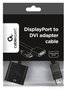 Gembird Adaptador DisplayPort macho a DVI hembra A-DPM-DVIF-002 Negro