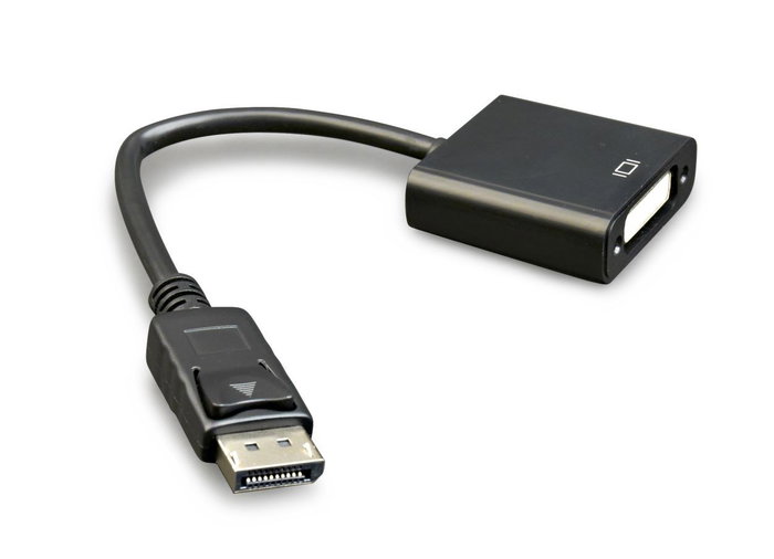Gembird Adaptador DisplayPort macho a DVI hembra A-DPM-DVIF-002 Negro