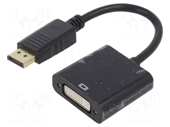 Gembird Adaptador DisplayPort macho a DVI hembra A-DPM-DVIF-002 Negro