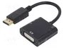 Gembird Adaptador DisplayPort macho a DVI hembra A-DPM-DVIF-002 Negro