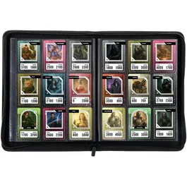 Konix - KON3328170305983 - Álbum de Colección Premium para 360 Cartas (63 x 88 mm), 9 Bolsillos/Página - Magic: The Gathering, Pokémon, Yu-Gi-Oh! - Negro