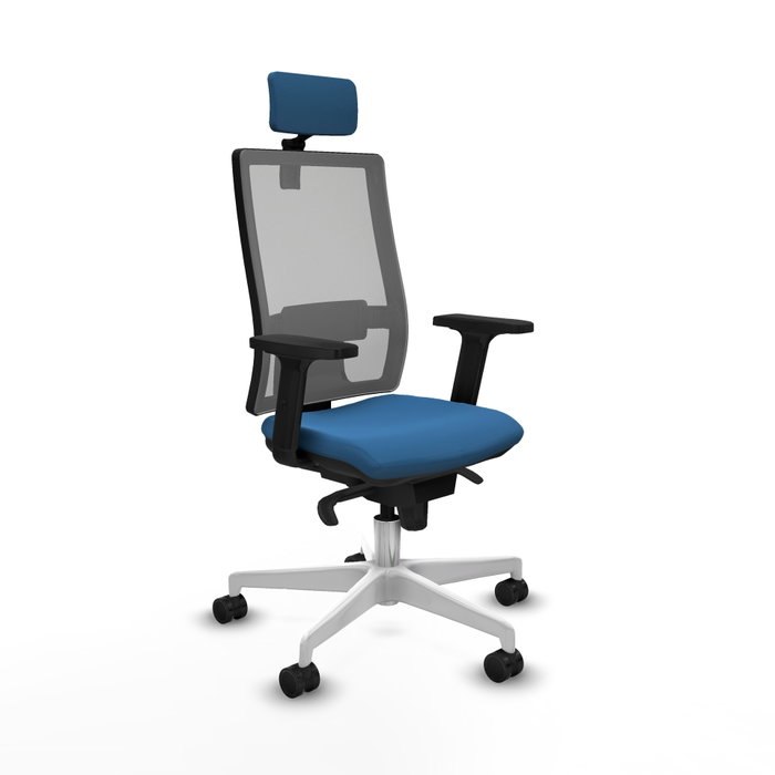 PIQUERAS Y CRESPO Silla de oficina Horna con mecanismo Sincro, Azul claro y Gris PIQUERAS Y CRESPO Silla de oficina Horna con mecanismo Sincro, Azul claro y Gris
