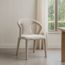 Silla Jaspeado Gris Tejido Salón 52,50 X 59 X 79 cm