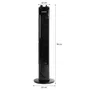 Oceanic Ventilador de Columna OCEAVC78CMB3 Oscilante, Temporizador, 3 Velocidades, 45W, 78 cm, Negro