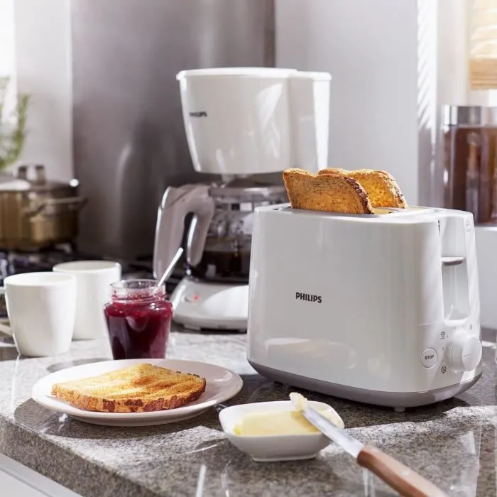 Philips Tostadora HD2581/00 - 2 Ranuras - 830W - Color Blanco