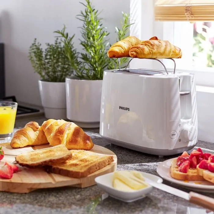 Philips Tostadora HD2581/00 - 2 Ranuras - 830W - Color Blanco