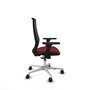 PIQUERAS Y CRESPO Silla de oficina Mardos con mecanismo Sincro, Granate y Negro