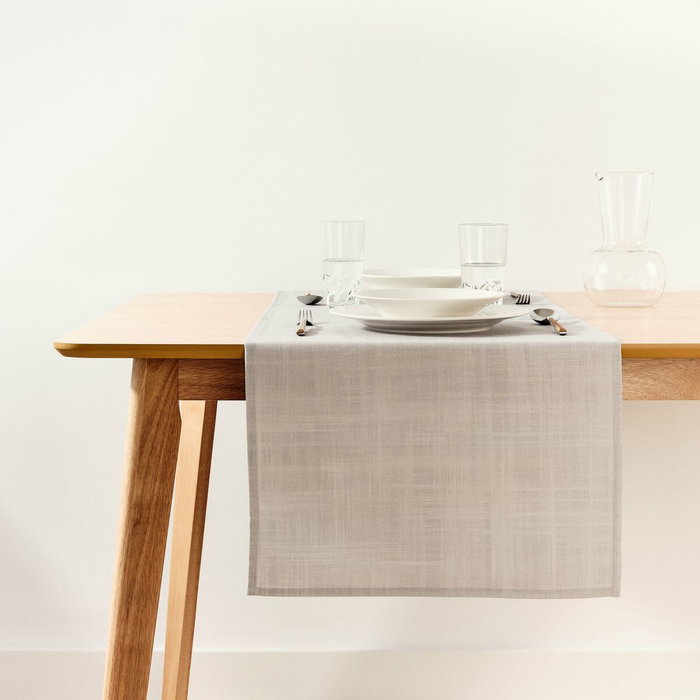 Camino de Mesa Belum Liso Gris 45 x 140 cm Camino de Mesa Belum Liso Gris 45 x 140 cm