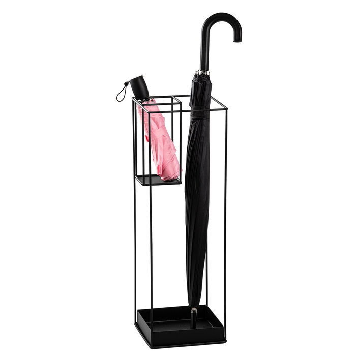 Aberto Design Paragüero 008, Metal, Negro, 20 x 20 x 61 cm
