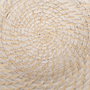 S/2 Centro Mesa Blanco Fibra Natural 35 X 35 X 8 cm