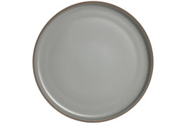 DKD Home Decor Plato de Gres Mate Azul Celeste 26x26x2,7 cm