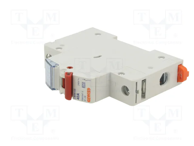 GEWISS Interruptor de aislamiento 1 polo 40A 240VAC GEWISS Interruptor de aislamiento 1 polo 40A 240VAC