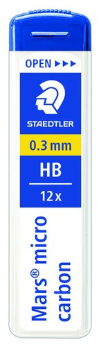 Staedtler Mars Micro Tubo 12 minas 0,3 mm HB Staedtler Mars Micro Tubo 12 minas 0,3 mm HB