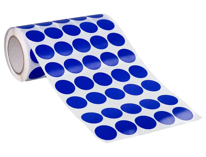 Liderpapel Gomets Autoadhesivos Círculos 20 mm Azul Rollo 2000 Unidades