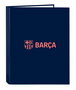 Safta Carpeta Folio 4 Anillas Mixtas F.C. Barcelona 2ª Equipación 26,5x33x4cm